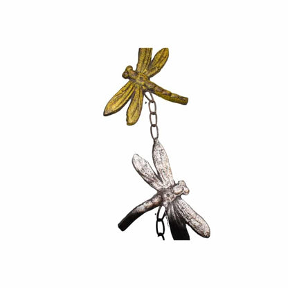 Hanging 4 Dragonflies w Cast Iron Bell 84cm - Image 3