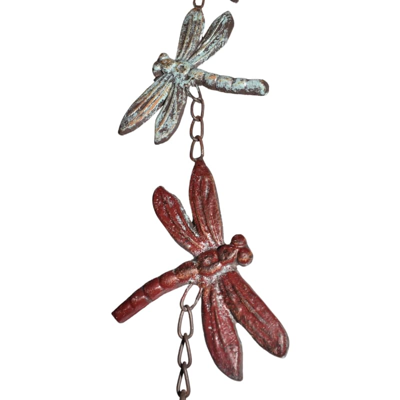 Hanging 4 Dragonflies w Cast Iron Bell 84cm - Image 4