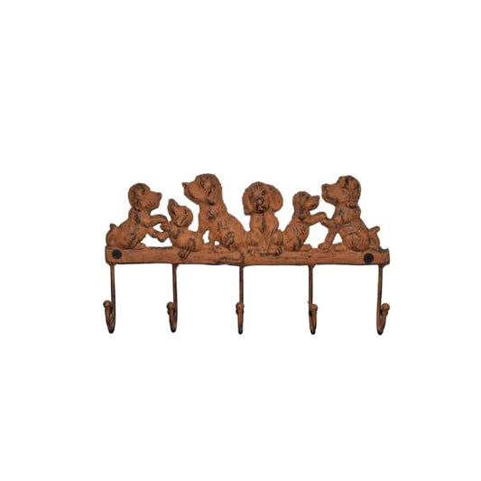 Cute Dogs 5 Hooks Wall Hanging 22cm