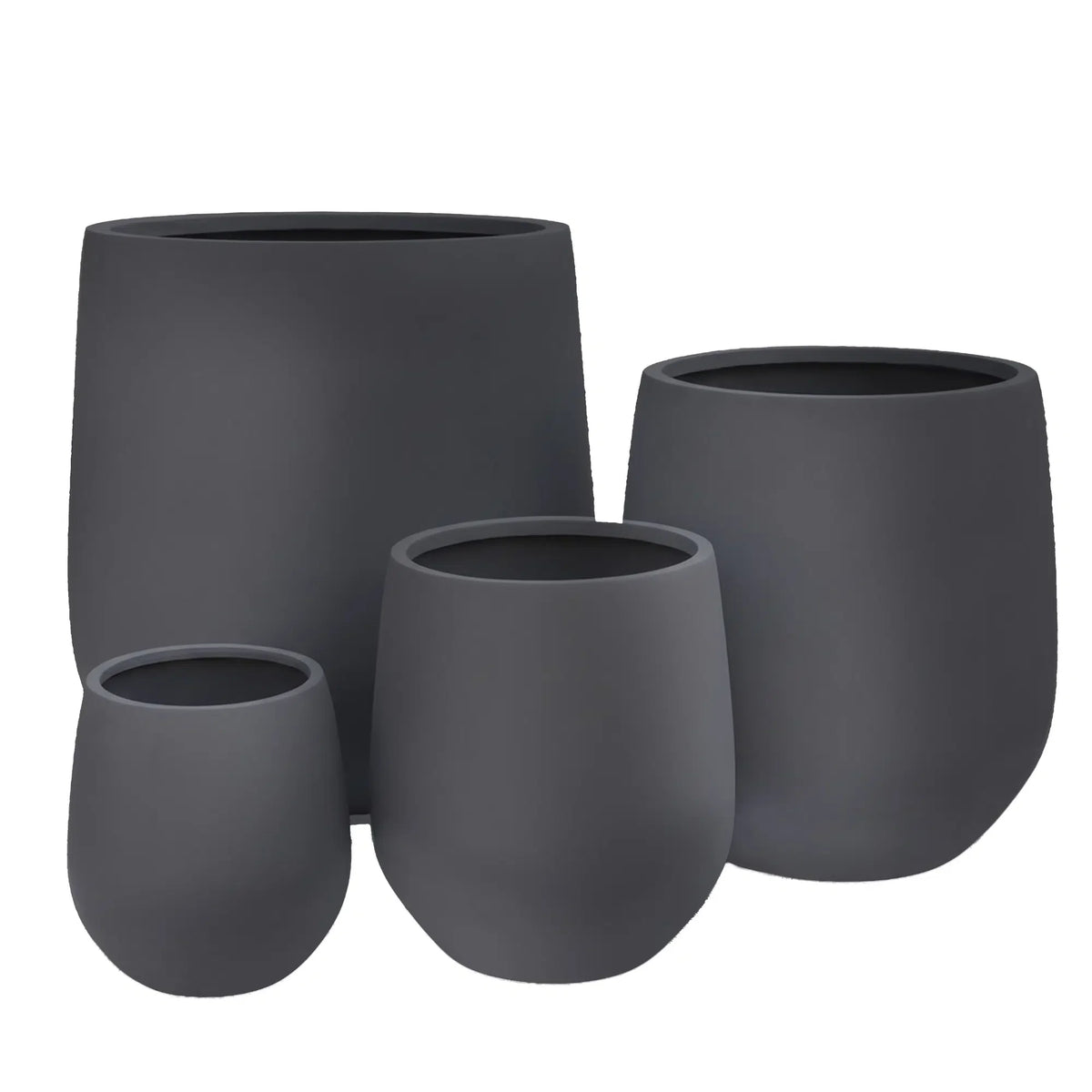 Luxury Teardrop Balloon Planter — Set of 4 Grey