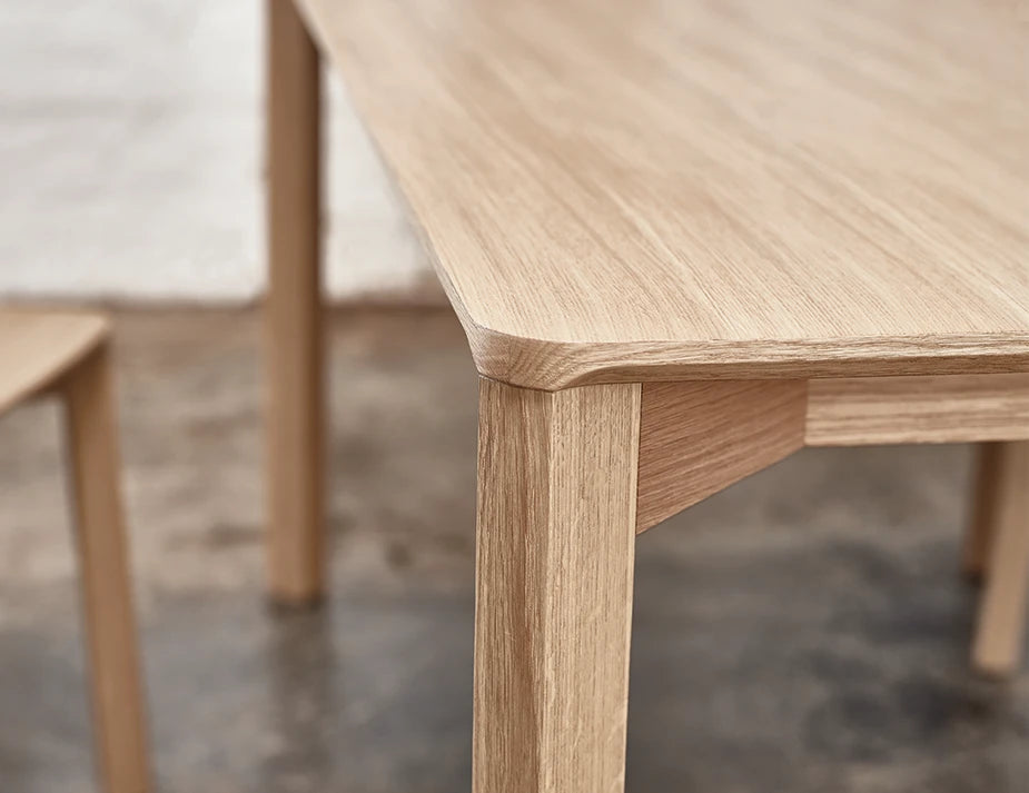 Lasu Dining Table - Natural Oak -  200cm X 100cm - by TON
