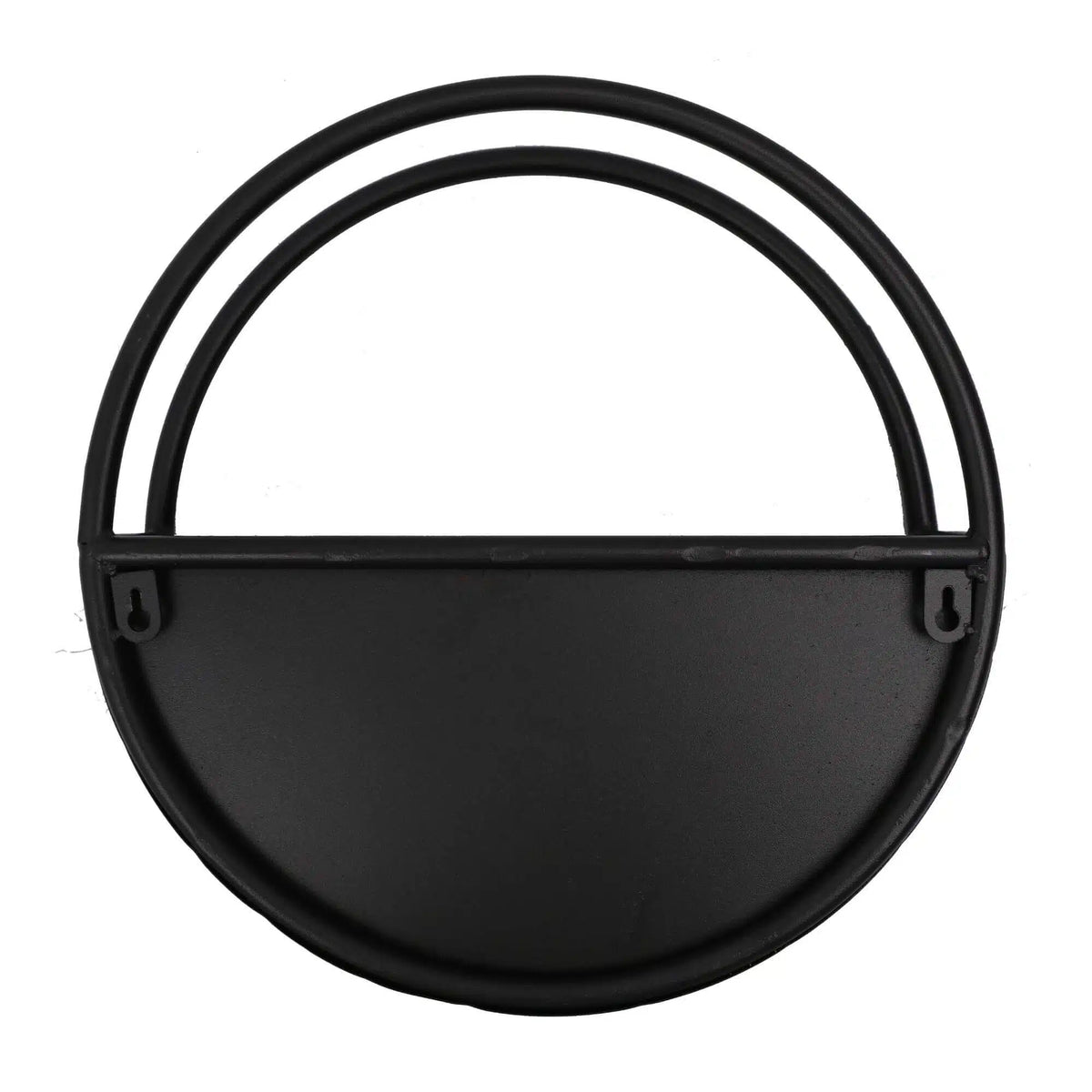 Premium Floating Half Moon / Semi Circle Metal Wall Planter | Onyx Black 35cm - Image 4