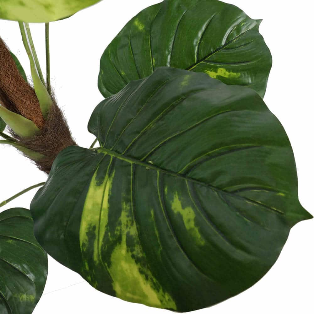 Artificial Potted Pothos Plant with Pole 100cm - Image 3