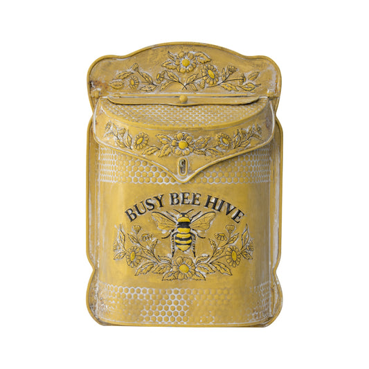 Vintage Yellow Busy Bee Postbox 40cm