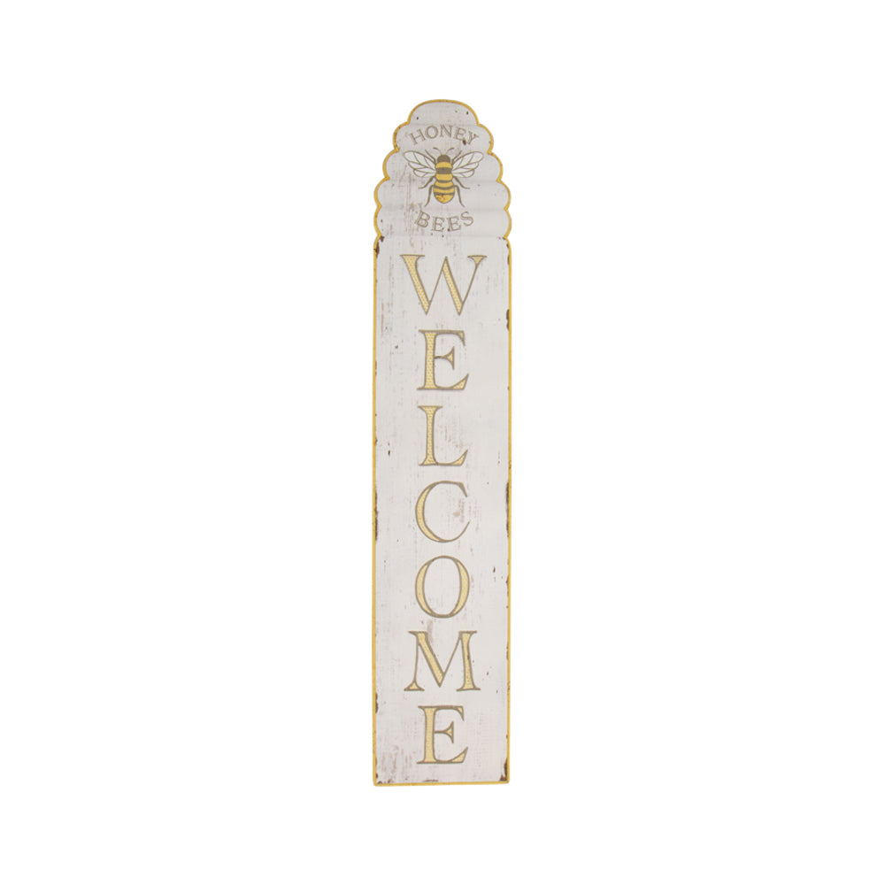 Bee Hive Welcome Wall Sign 120cm