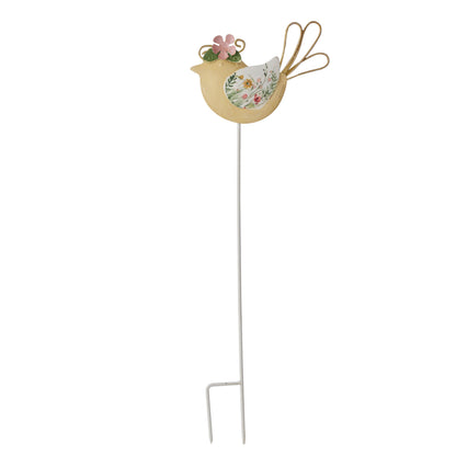 Set 3 Asst Colourful Bird Garden Stakes cm