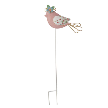 Set 3 Asst Colourful Bird Garden Stakes cm