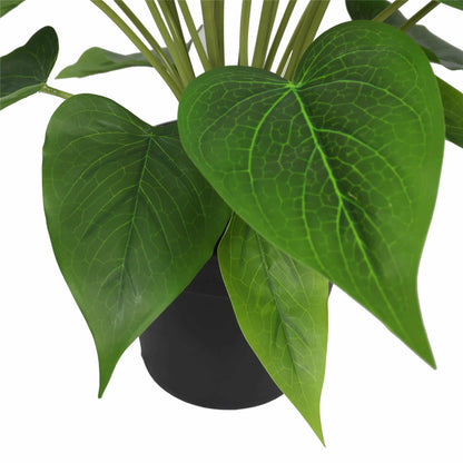 Artificial Flowering White & Pink Peace Lily / Calla Lily Plant 50cm - Image 4
