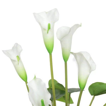 Artificial Flowering White Peace Lily / Calla Lily Plant 50cm - Image 3