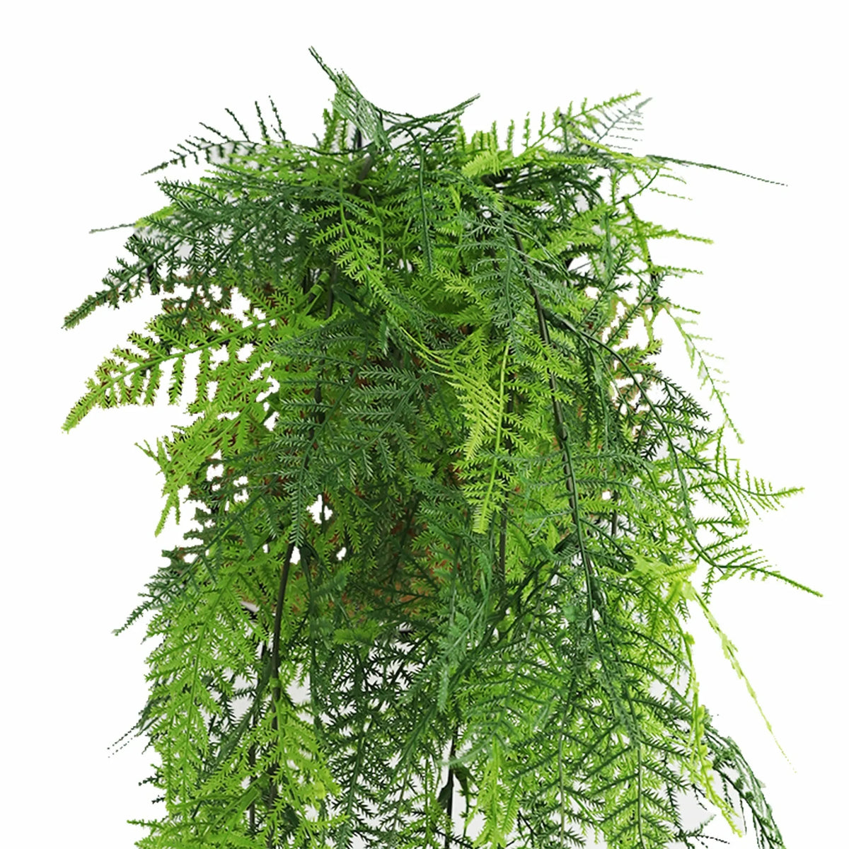 Artificial Hanging Lace Fern Vivid Green Garland Bush UV Resistant and Fire Rated 15cm x 76cm - Image 2