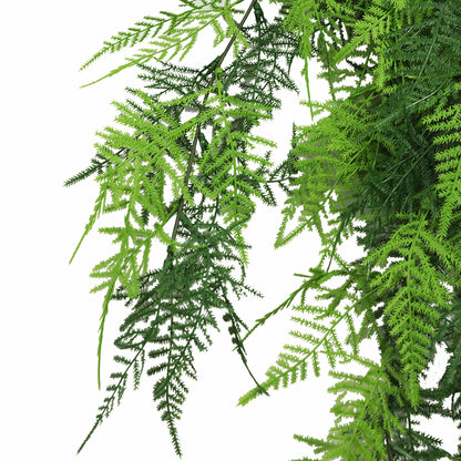 Artificial Hanging Lace Fern Vivid Green Garland Bush UV Resistant and Fire Rated 15cm x 76cm - Image 4