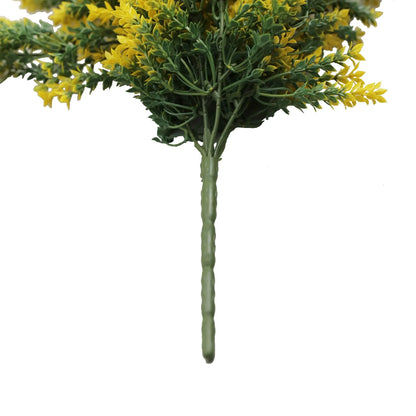 Artificial Hanging Yellow and Green Willow Leaf Garland Bush UV Resistant and Fire Rated 20cm x 76cm - Image 4