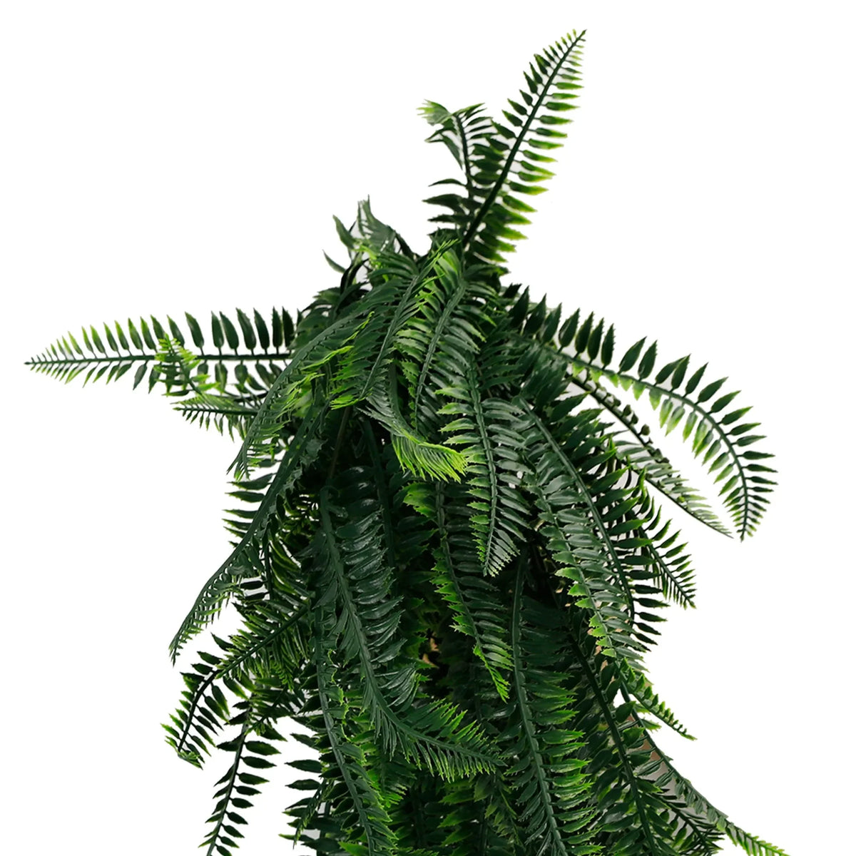 Artificial Hanging Dense Boston Fern Garland Bush UV Resistant and Fire Rated 27cm x 84cm - Image 2