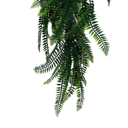 Artificial Hanging Dense Boston Fern Garland Bush UV Resistant and Fire Rated 27cm x 84cm - Image 3