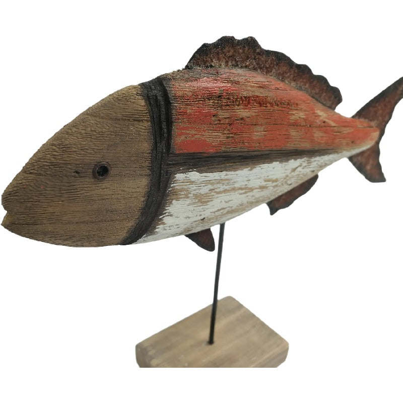 Handcrafted Fish On Base 30cm - Image 4
