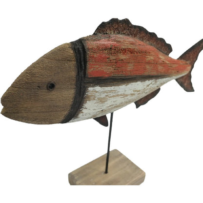 Handcrafted Fish On Base 30cm - Image 4