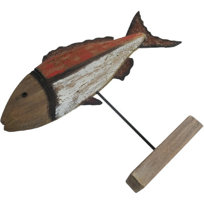 Handcrafted Fish On Base 30cm - Image 2