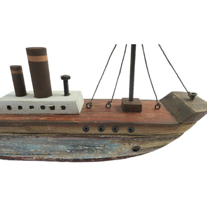 Handcrafted Ship Ornament 37cm - Image 4