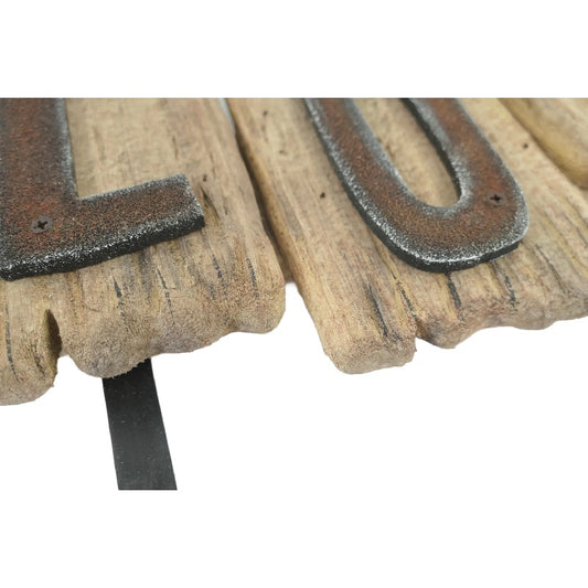 Handcrafted 'Love' 3-Hook Wall Hanging 56cm - Image 2