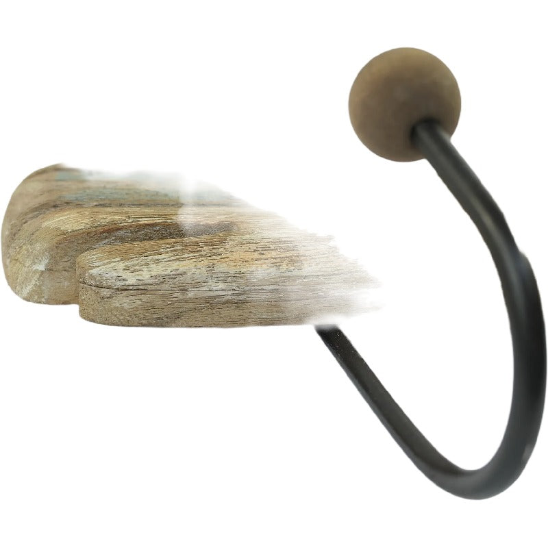 Handcrafted Whale Wall Hanging w 3 Hooks 56cm - Image 4