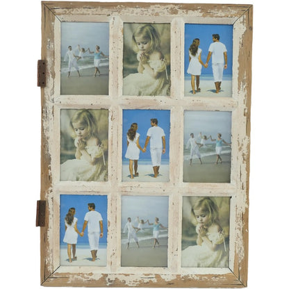 Beach House 'Window' 9 Pic 4x6in Photoframe 53cm