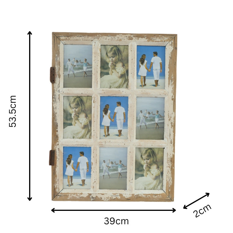 Beach House 'Window' 9 Pic 4x6in Photoframe 53cm - Image 5