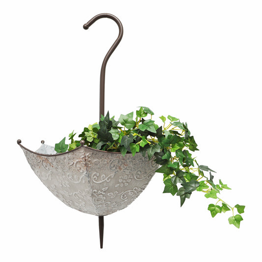 Embossed Umbrella Hanging Planter 59cm