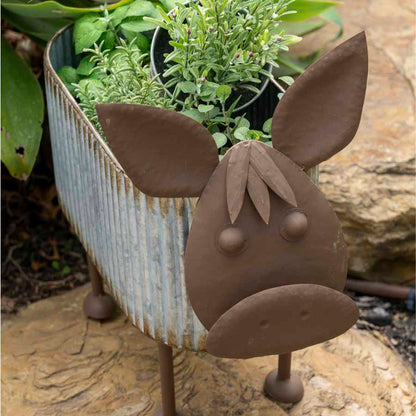 Set 2 Nested Cow Planters 45cm, 40cm - Image 5