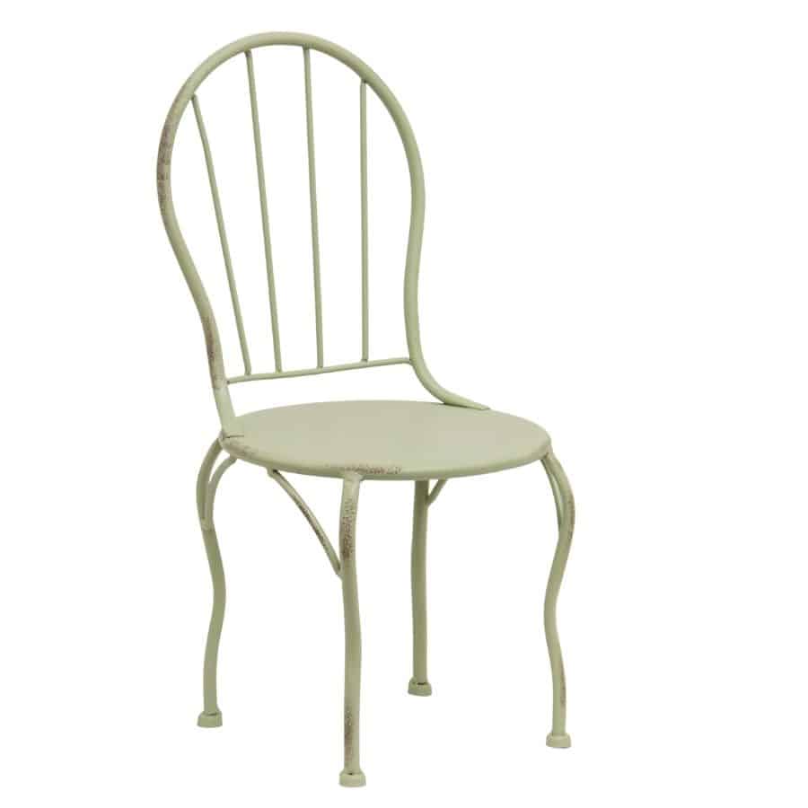 Distressed Green Mini Chair Display / Pot Stand 22x39cm - Image 2