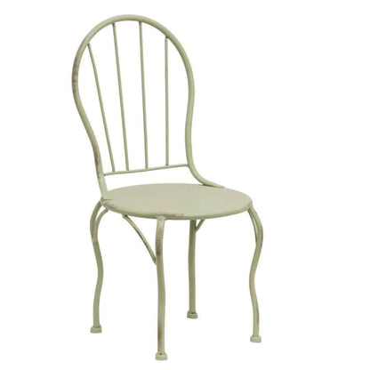 Distressed Green Mini Chair Display / Pot Stand 22x39cm - Image 2