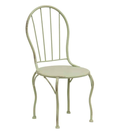 Distressed Green Mini Chair Display / Pot Stand 22x39cm - Image 2