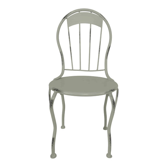 Distressed White Mini Chair Display / Pot Stand 22x39cm