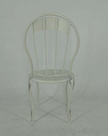 Distressed White Mini Chair Display / Pot Stand 22x39cm - Image 4