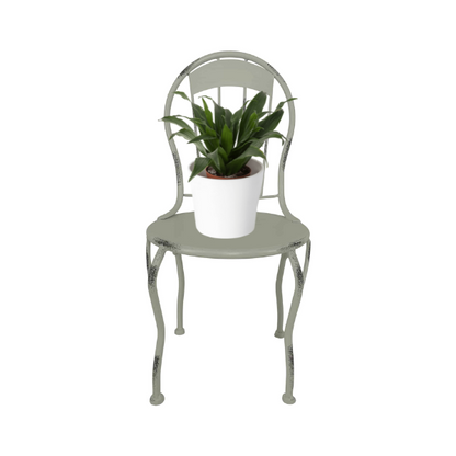 Distressed White Mini Chair Display / Pot Stand 22x39cm - Image 2