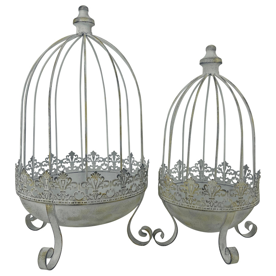 Set 2 Nested French Provincial Cloche / Planters 48cm
