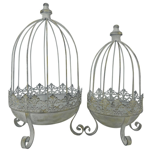 Set 2 Nested French Provincial Cloche / Planters 48cm