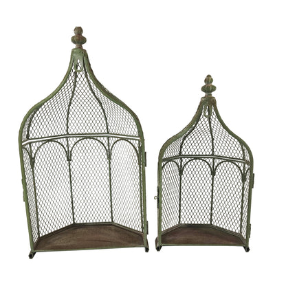 Set 2 Nested Wall Hanging Plant Cages 46cm. 36cm - Image 3