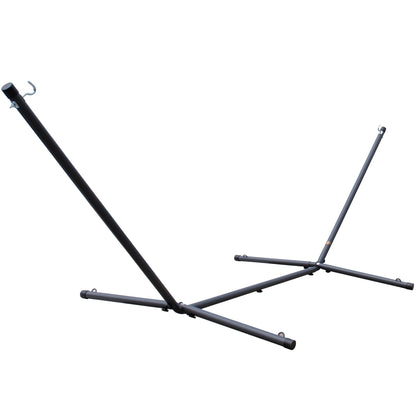 Vivere Steel Spreader Bar Hammock Stand (370 cm) - Charcoal