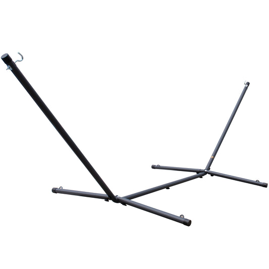 Vivere Steel Spreader Bar Hammock Stand (370 cm) - Charcoal