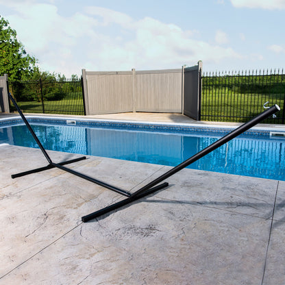 Vivere 3-Beam Steel Stand (15ft) - Black