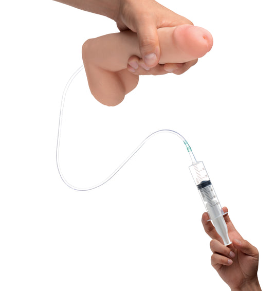 Squirting Dildo 8in with Syringe