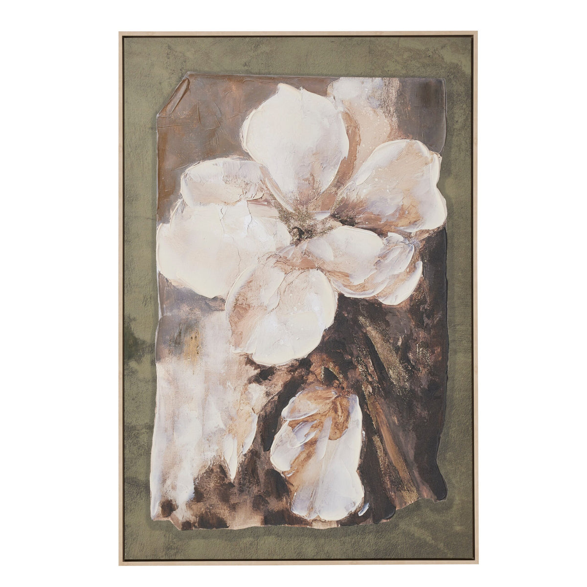 Moody Abstract Floral Wall Art 122cm