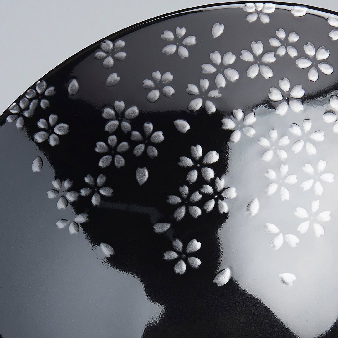Bowl 25cm Silver Sakura Design - Image 5