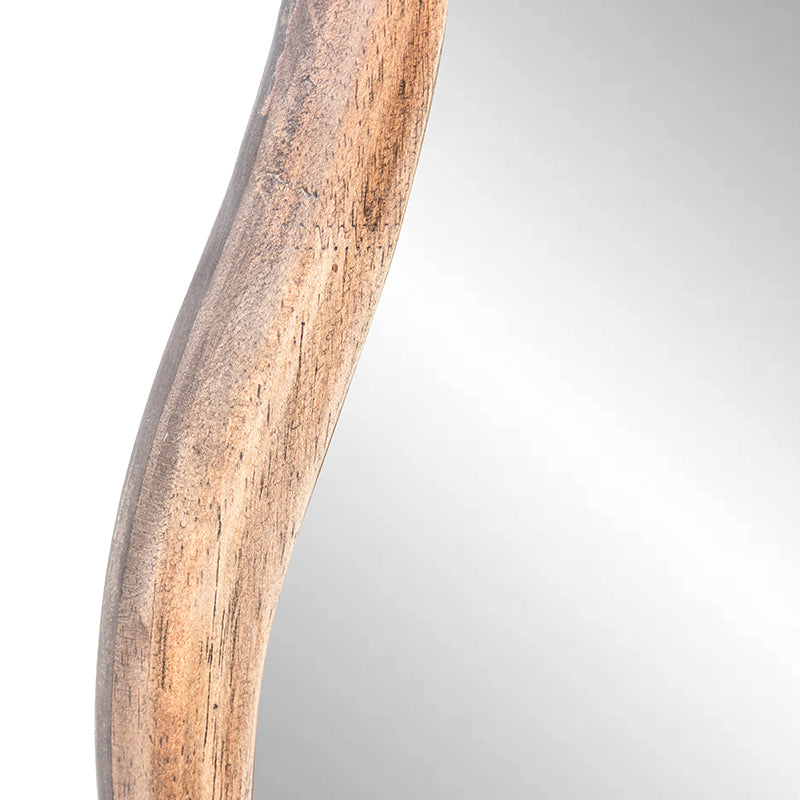 Mid-Century Asymmetric Wall Mirror 40x70cm - Image 3