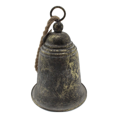 Large Hanging Bell w Rope 28cm - Image 2