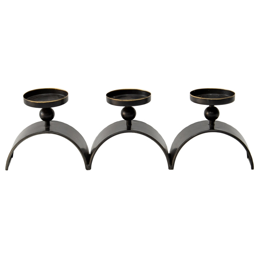 Elementals Three Arch Pillar Candle Holder 48cm - Image 3