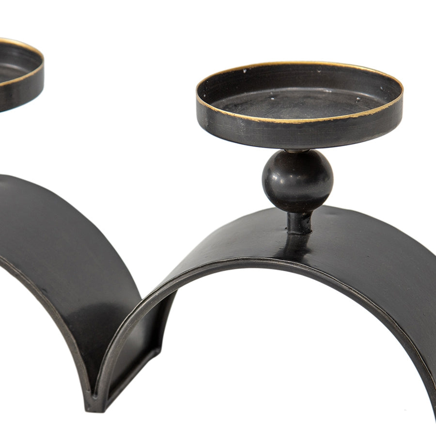 Elementals Three Arch Pillar Candle Holder 48cm - Image 2