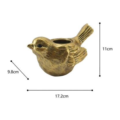 Anique Gold Bird Tealight Candleholder 11cm - Image 2