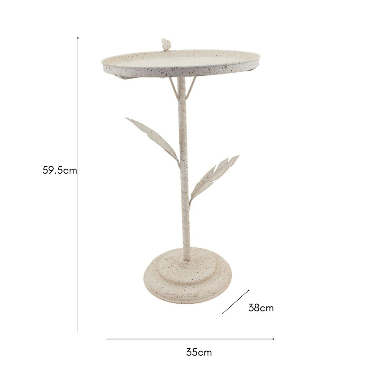 Riviera Birdfeeder w Leaves On Stand 59cm - Image 3