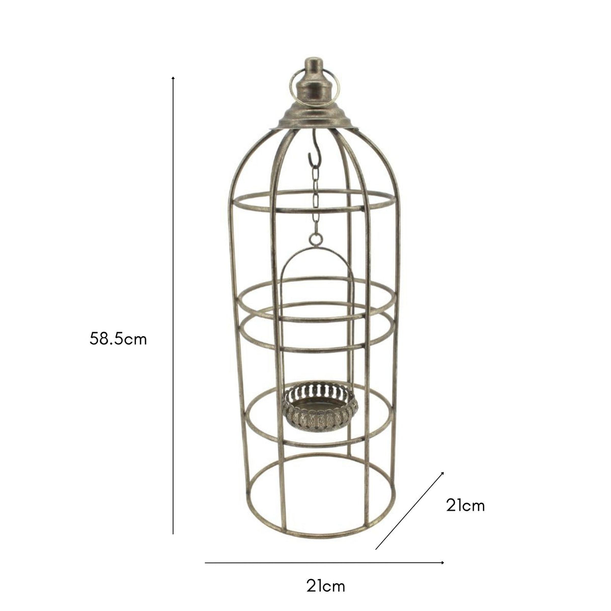 Feature Hanging / Table-Top Lantern 58cm - Image 4